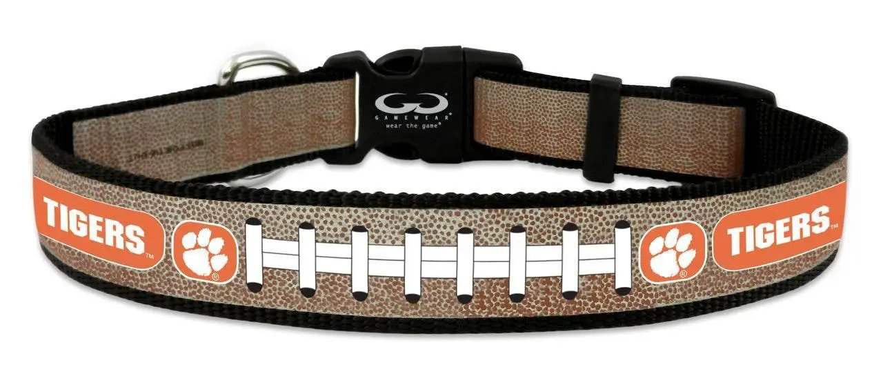 Clemson Tigers Reflective Medium Football Collar for Pets - ToylandEU™