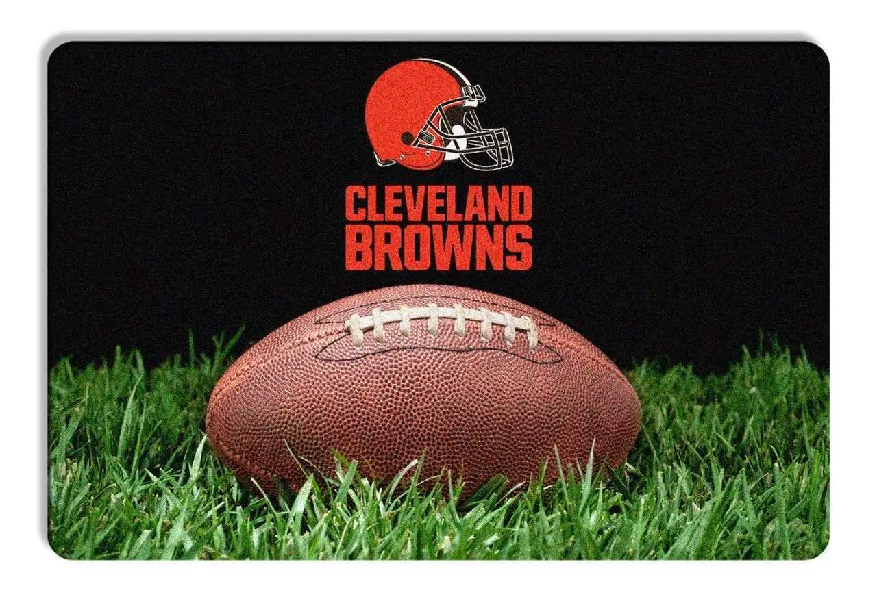 Cleveland Browns Pet Bowl Mat Classic Football Size Large - ToylandEU™