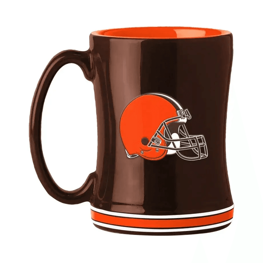 Cleveland Browns Sculpted Relief Coffee Mug 14oz Team Color - ToylandEU