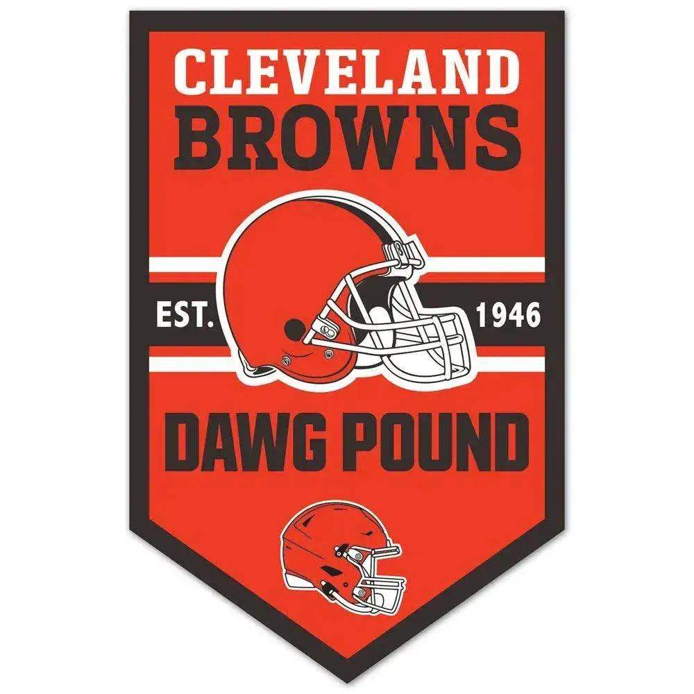 Cleveland Browns Sign 11x17 Wood Chevron Wall Display - ToylandEU™