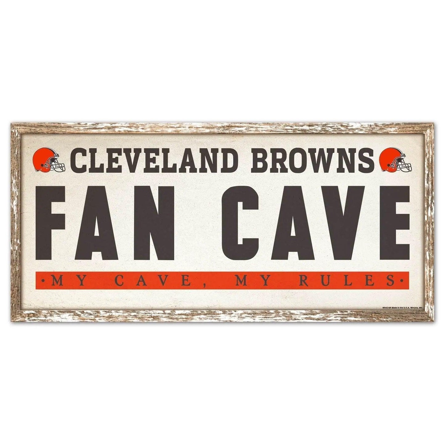 Cleveland Browns Sign 8x17 Wood Fan Cave Wall Decor - ToylandEU™