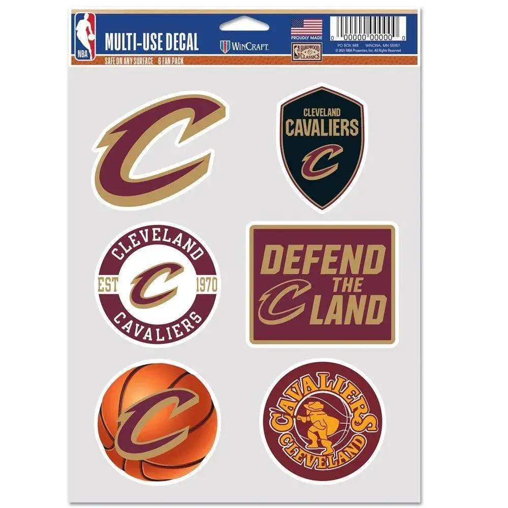 Cleveland Cavaliers 6 Pack Multi Use Fan Decal Collection - ToylandEU™