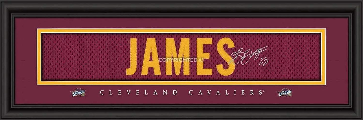 Cleveland Cavaliers LeBron James Print 8x24 Signature Style - ToylandEU™