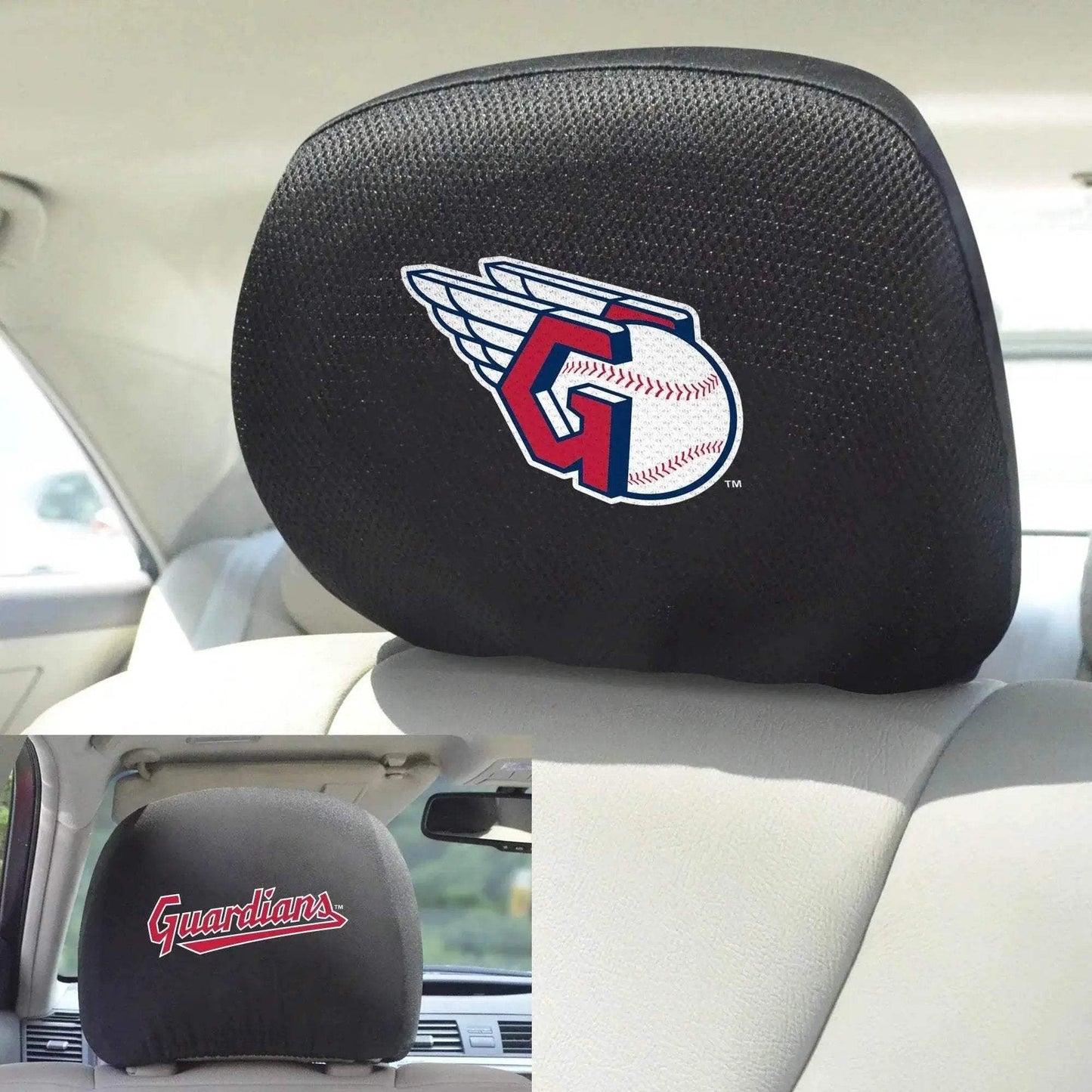 Cleveland Guardians Headrest Covers FanMats Embroidered - ToylandEU™