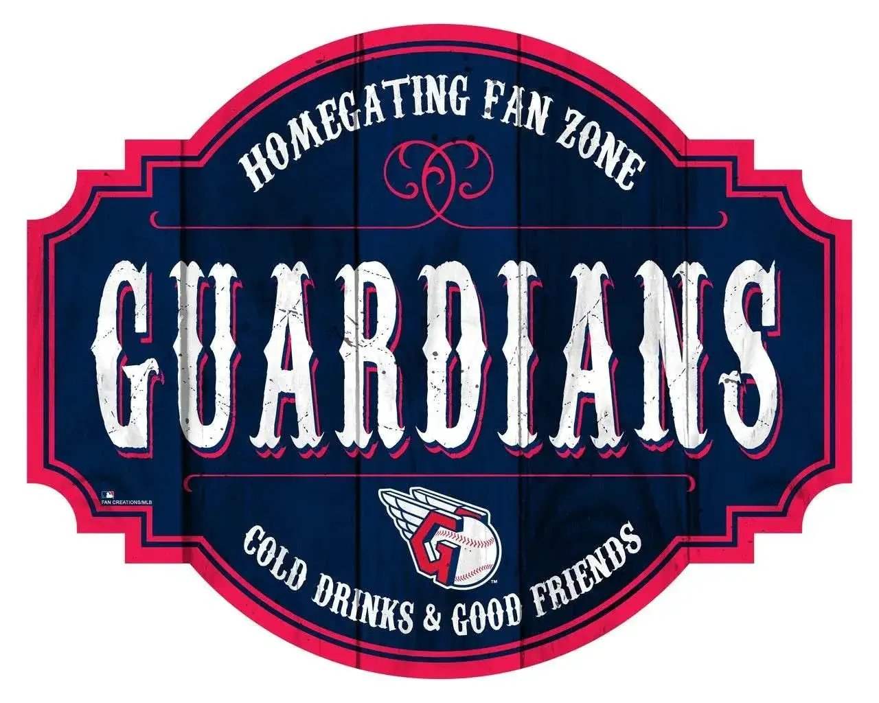 Cleveland Guardians Wood Sign 12 Inch Homegating Tavern - ToylandEU™