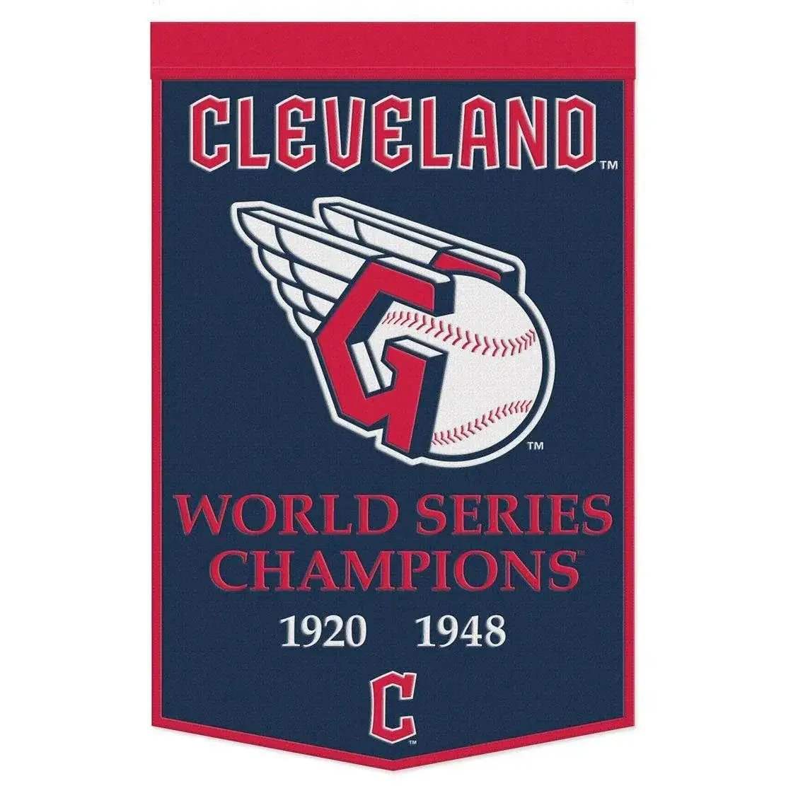 Cleveland Guardians Wool Banner 24x38 Dynasty Champ Design - ToylandEU™