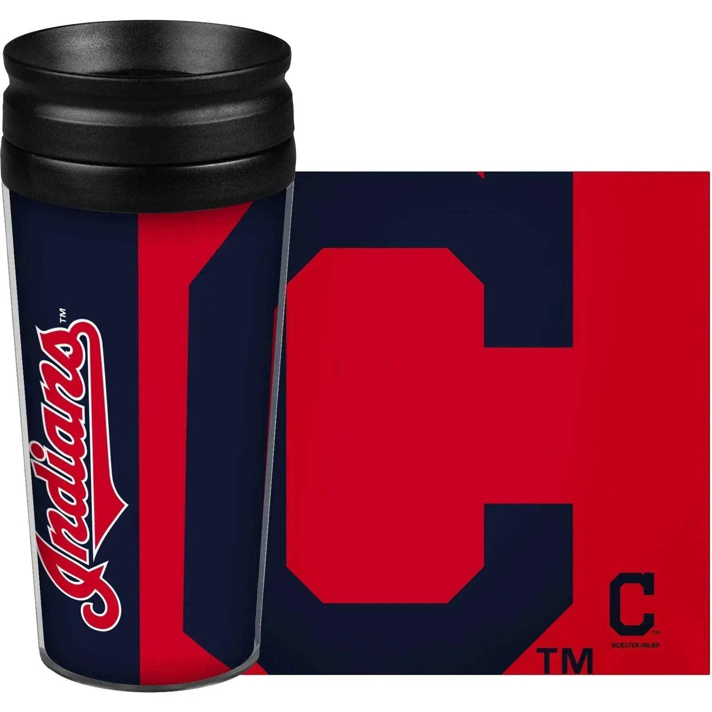 Cleveland Indians 14oz Travel Mug Full Wrap Hype Design - ToylandEU™