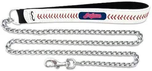 Cleveland Indians Pet Leash Leather Chain Size Large - ToylandEU™