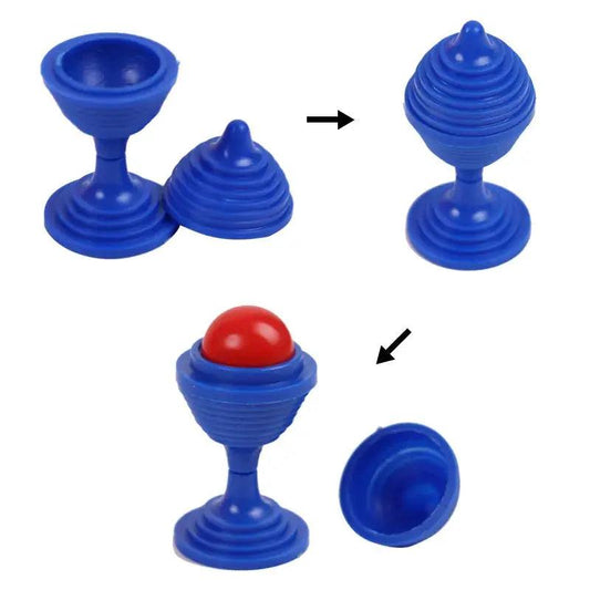 Close Up Magic Cup Puzzle Beads Trick Set For Pranks - ToylandEU™