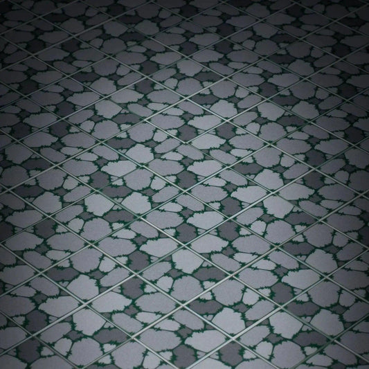 Cobblestone Flooring (Plant Overgrowth) - Custom Printed 2x2 Tile made using LEGO part - ToylandEU™