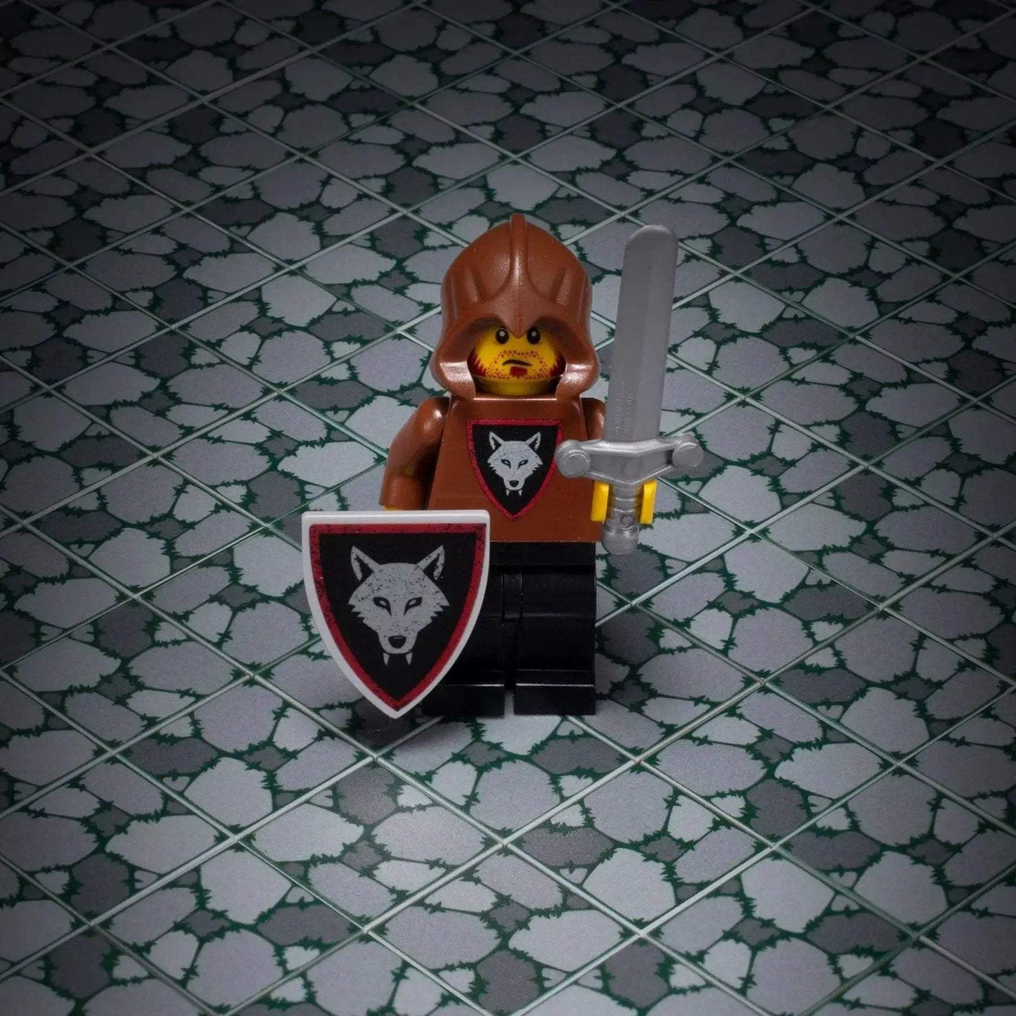 LEGO Cobblestone Flooring Tile With Plant Overgrowth - ToylandEU