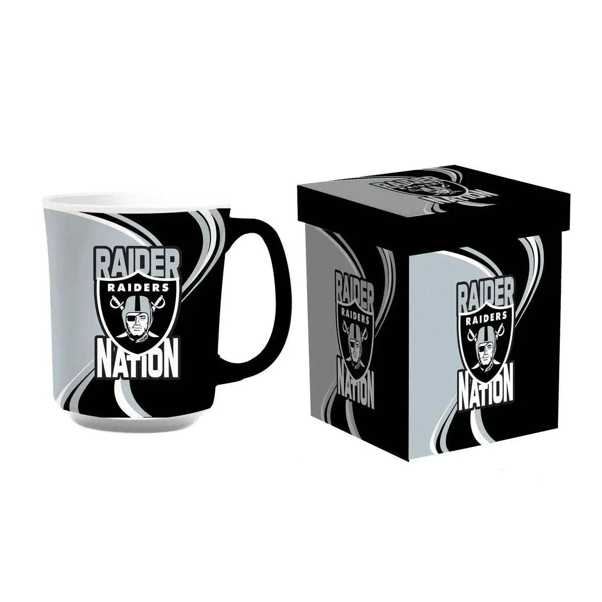 Las Vegas Raiders Coffee Mug 14oz Ceramic Matching Box - ToylandEU™