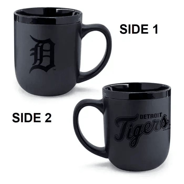 Detroit Tigers Coffee Mug 17oz Matte Black Ceramic Cup - ToylandEU™