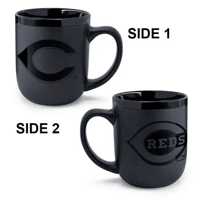 Cincinnati Reds 17oz Matte Black Coffee Mug Wincraft - ToylandEU™