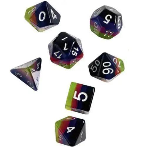 RPG Dice Set (7+1): Pink, Green, Blue - ToylandEU™