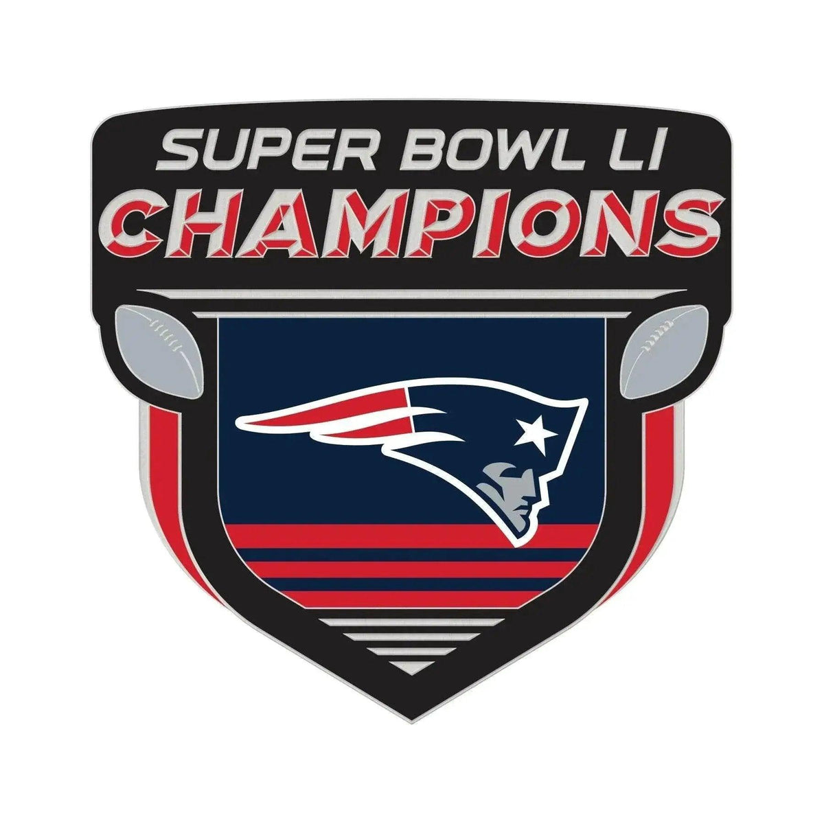 New England Patriots Pin Collector Card Style Jewelry - ToylandEU™