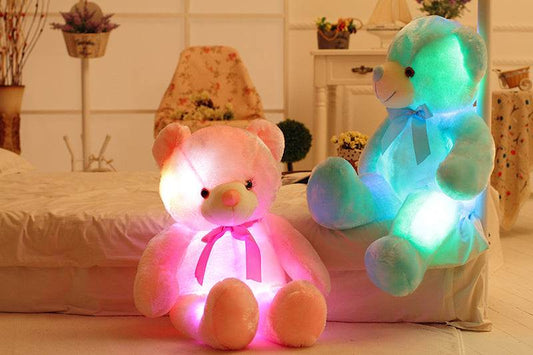 Color-Changing LED Plush Teddy Bear - Glow-in-the-Dark Stuffed Toy - ToylandEU