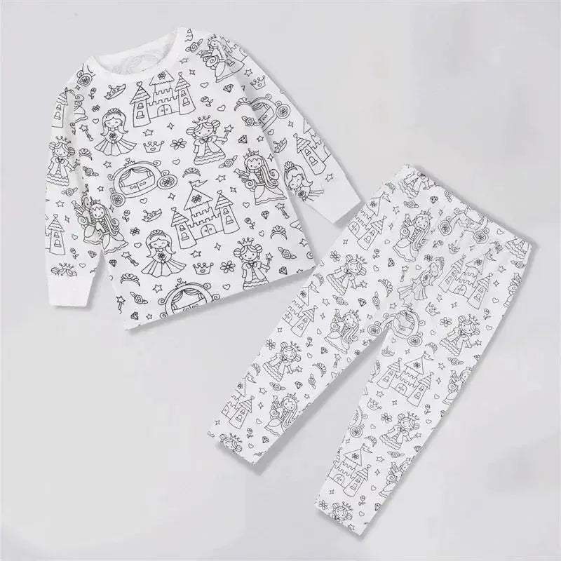 Color Your Own Kids Pajama Set With DIY Coloring Kit - ToylandEU