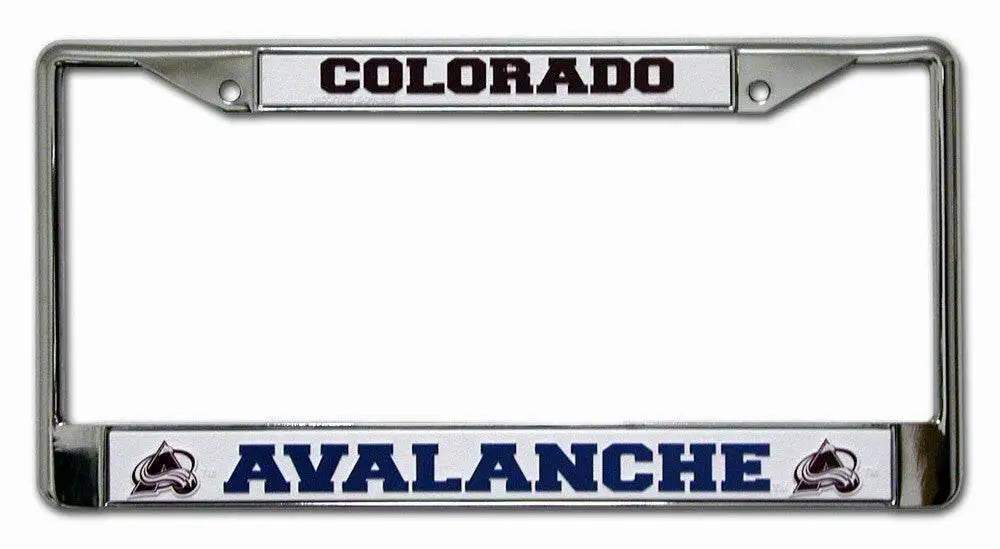 Colorado Avalanche Chrome License Plate Frame With Insert - ToylandEU™
