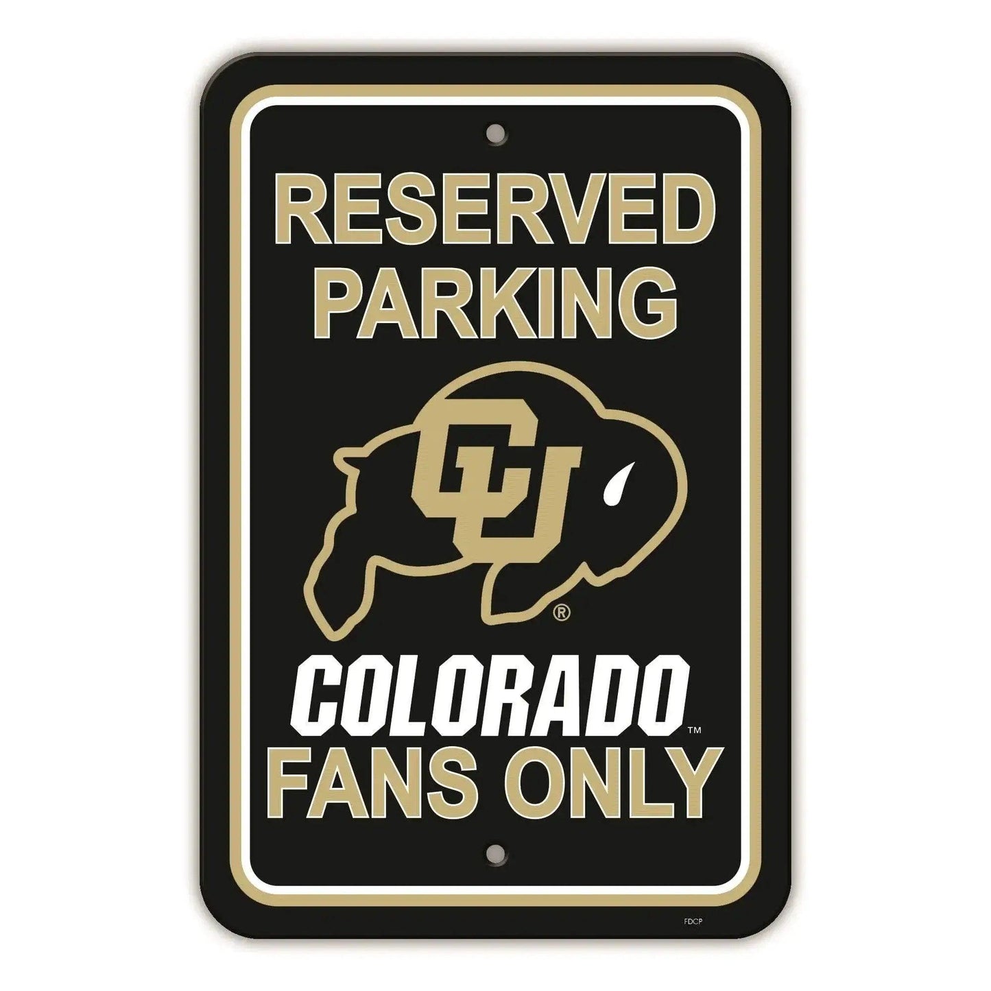 Colorado Buffaloes Reserved Parking Sign 12x18 Plastic CO - ToylandEU™