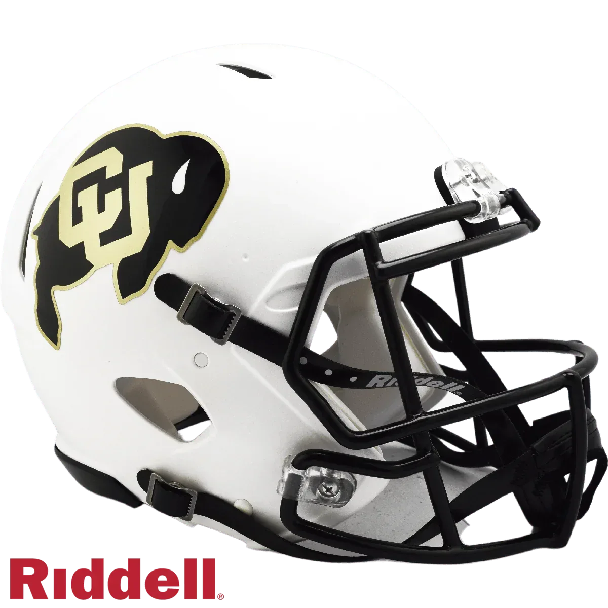 Colorado Buffaloes Riddell Helmet Matte White Authentic - ToylandEU™