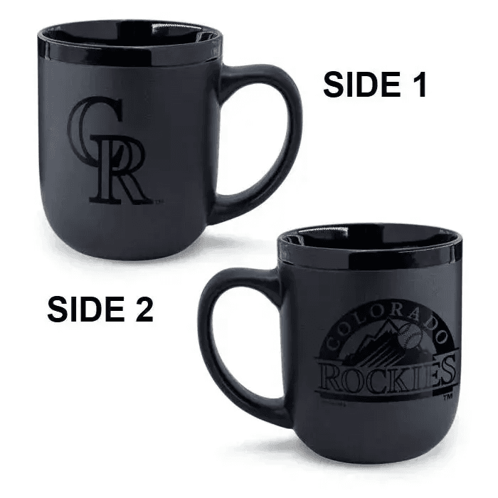 Colorado Rockies 17oz Matte Black Coffee Mug Wincraft - ToylandEU™