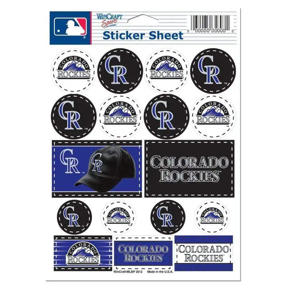 Colorado Rockies Decal Sheet 5x7 Vinyl Stickers For Walls - ToylandEU™