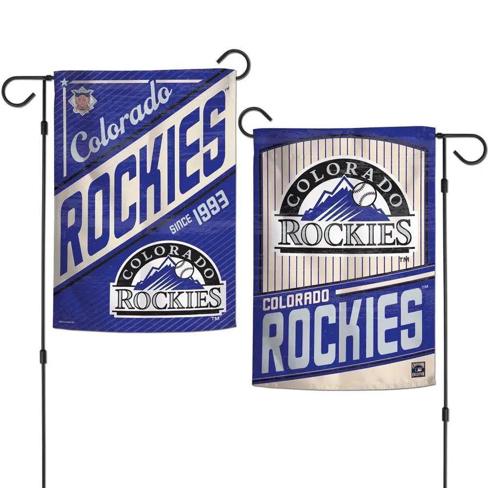 Colorado Rockies Garden Flag 12x18 2 Sided Cooperstown - ToylandEU™