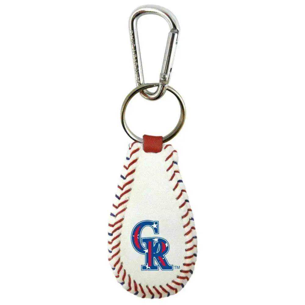 Colorado Rockies Keychain Baseball Stars and Stripes CO - ToylandEU™