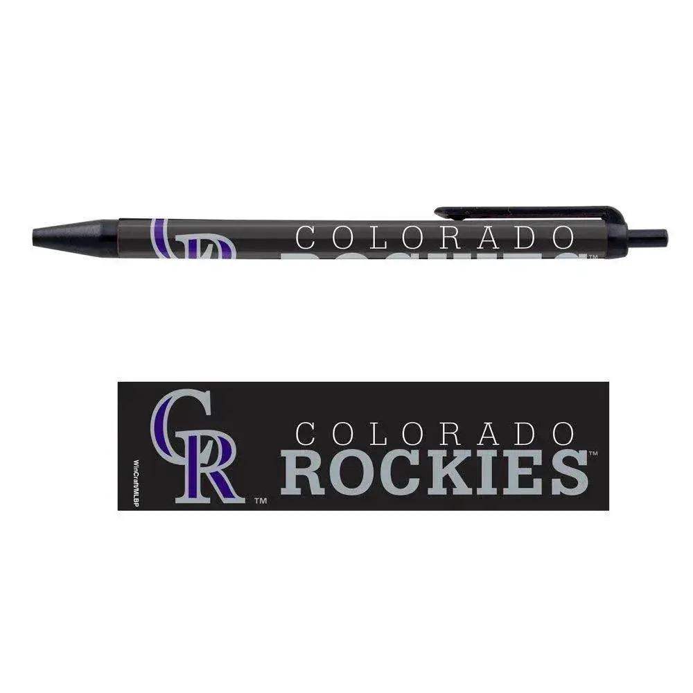 Colorado Rockies Pens 5 Pack Black Ink Official Wincraft - ToylandEU™