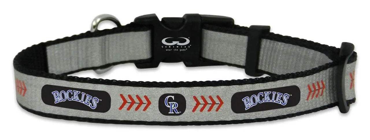 Colorado Rockies Reflective Small Baseball Pet Collar - ToylandEU™