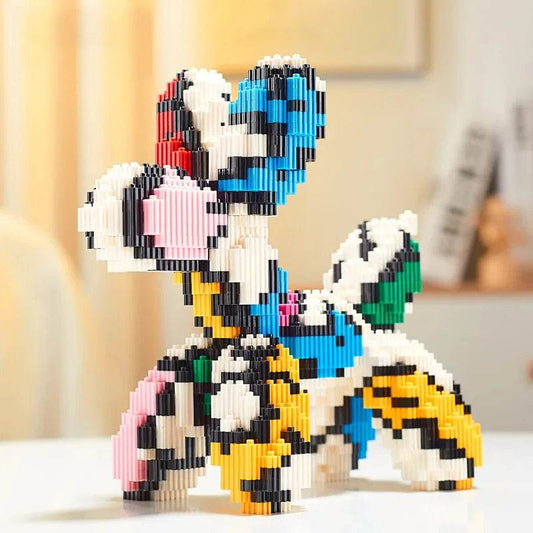 Colorful Balloon Dog Micro Building Blocks Cute Animal Model - ToylandEU