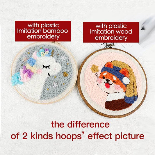 Colorful Cartoon Punch Needle Kit for Creative Home Decor Fun - ToylandEU