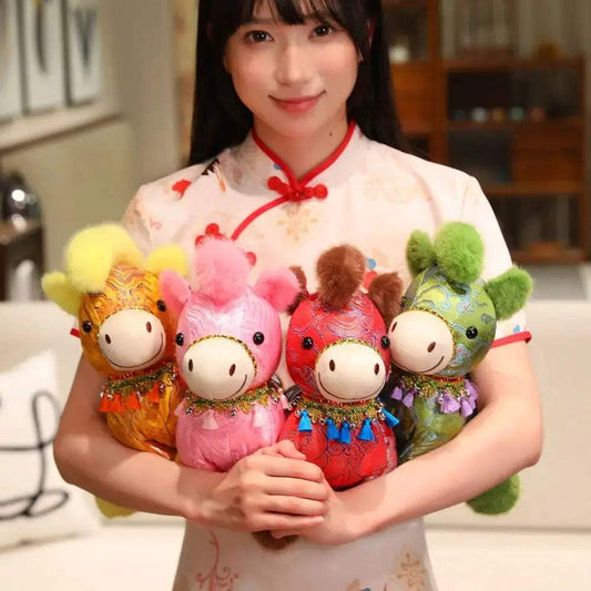 Colorful Horse Plush With Lights Gift Chinese New Year - ToylandEU™