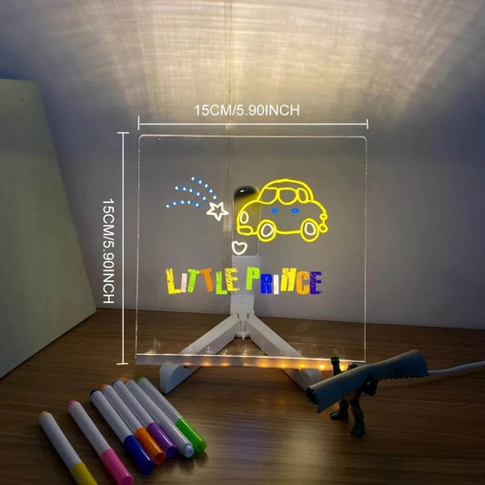 Colorful LED Writing Board USB Powered Erasable for Kids - ToylandEU