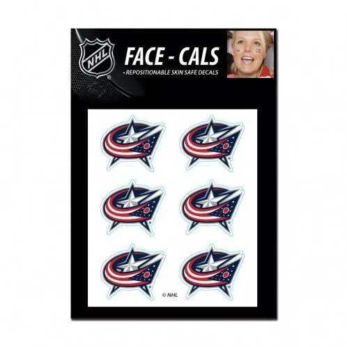 Columbus Blue Jackets Tattoo Face Decals Skin Safe Peel - ToylandEU™