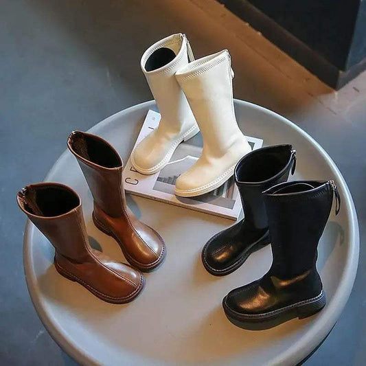 Comfy Girls High Boots Leather Nonslip Boots Toyland EU - ToylandEU™