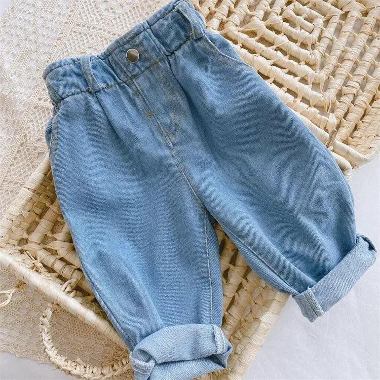 Comfy High Waist Kids Jeans 9M To 4Y Toyland EU - ToylandEU™