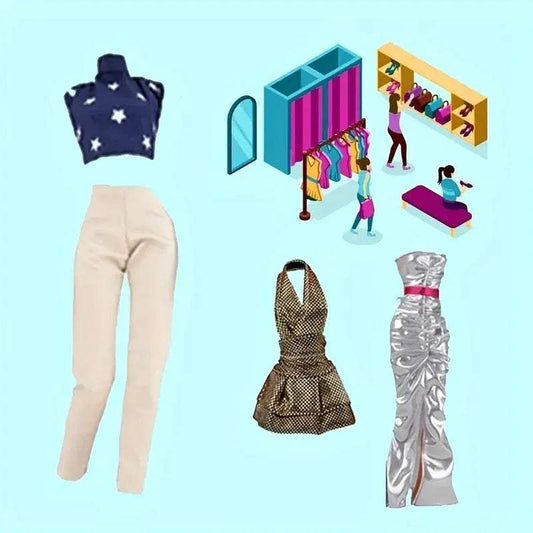 Complete 30cm Doll Clothes Set With Dresses, Tops, Shoes - ToylandEU