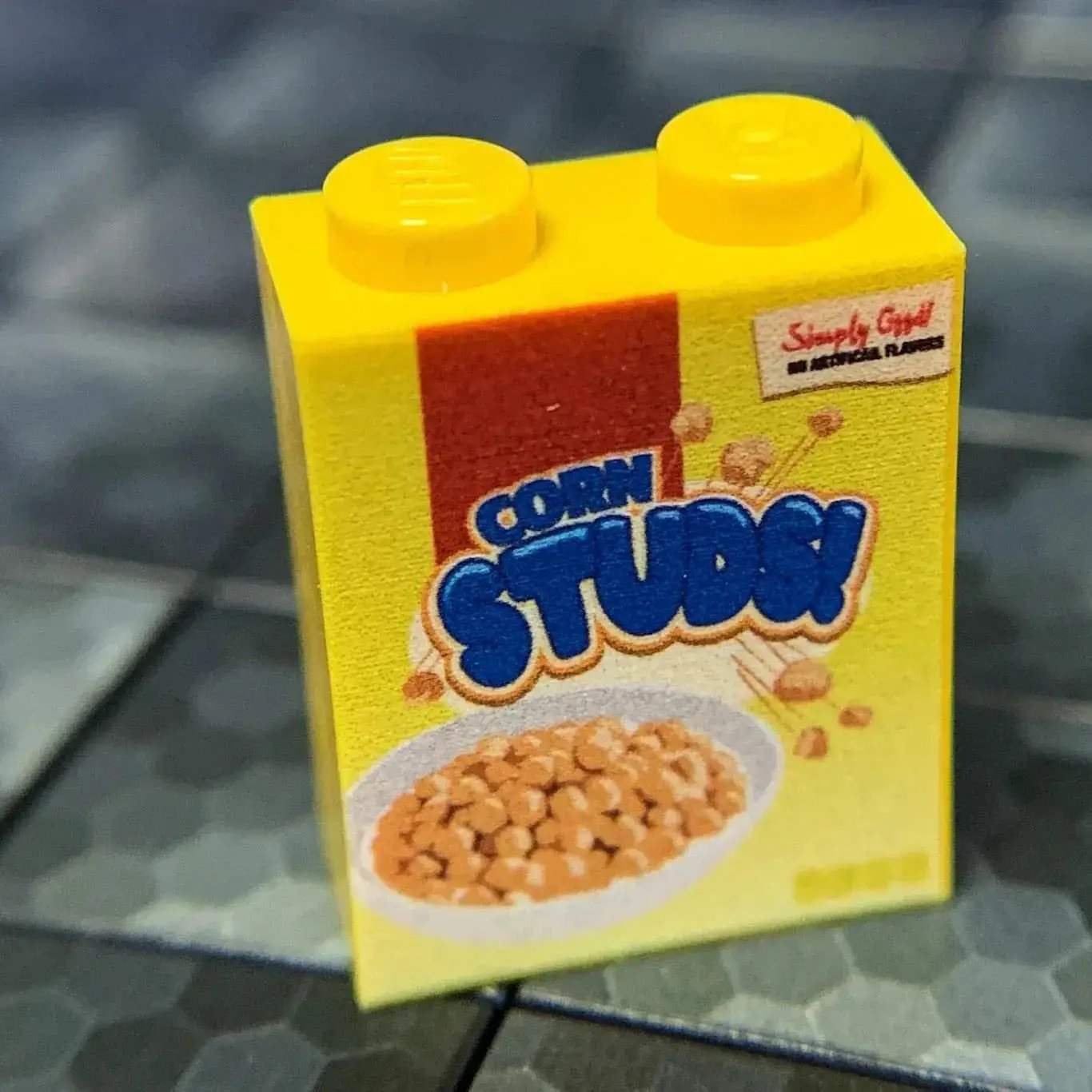 Corn Studs! Cereal - Custom Printed 1x2x2 Brick - ToylandEU