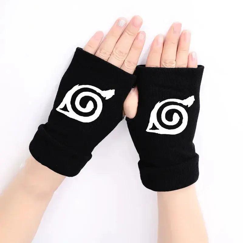 Naruto Akatsuki Fingerless Gloves For Cosplay Warmth - ToylandEU™