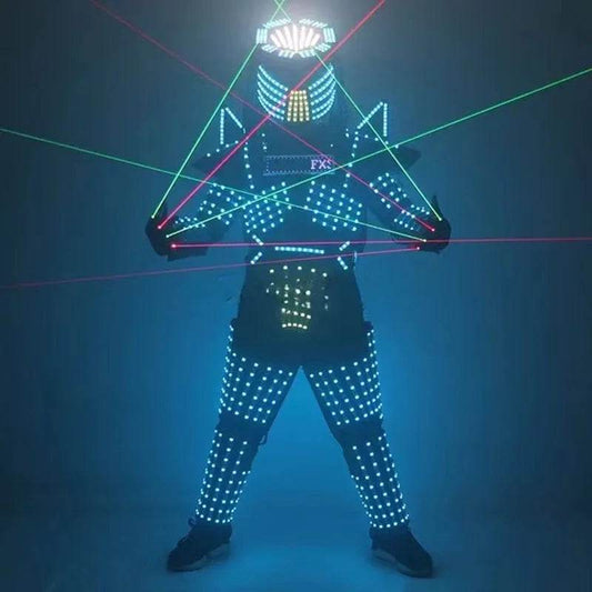 Cosplay Robot Suit Costume Stage Dance RGB Luminous Armor - ToylandEU