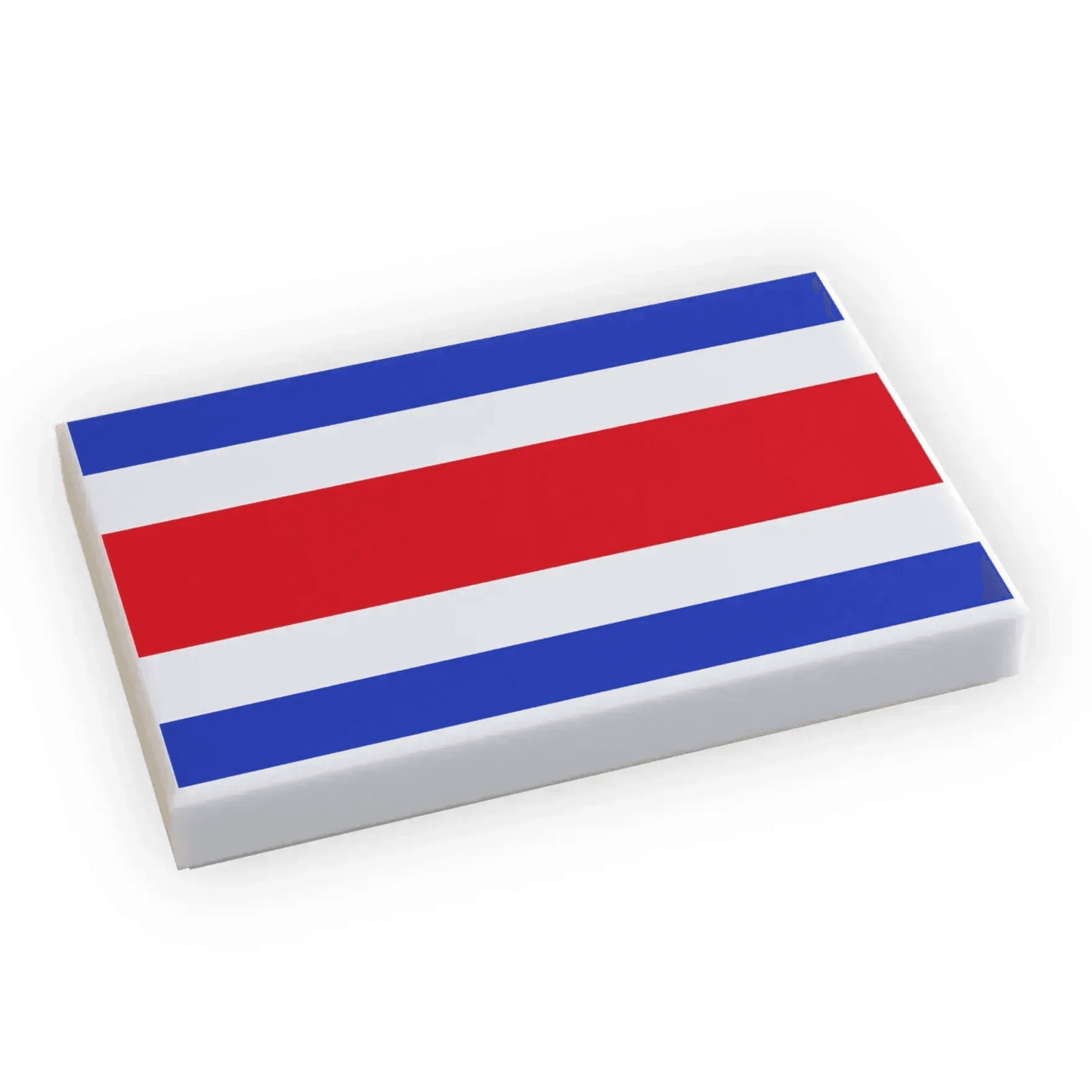 Costa Rica Flag (2x3 Tile) made using LEGO part - ToylandEU