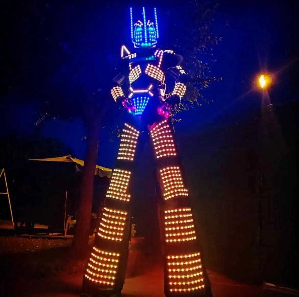 LED Robot Costume With Full Color Lights For Dance - ToylandEU™
