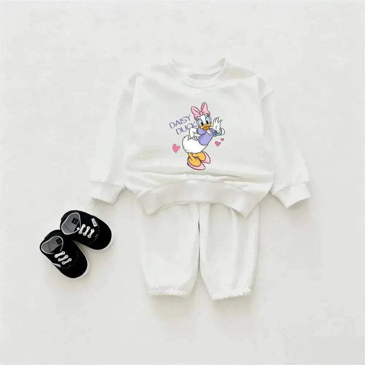 Cotton 4 To 6Y Unisex Two Piece Pullover Set Round Neck - ToylandEU™