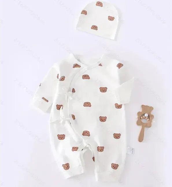 Cotton Baby Romper Bear Hat For Newborn-HenanChoice - ToylandEU™