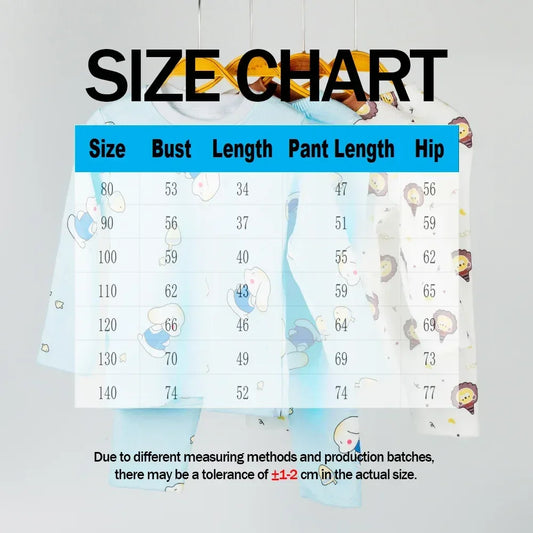 Cotton Kids Pajama Set Cartoon Sleepwear Velvet Comfort - ToylandEU