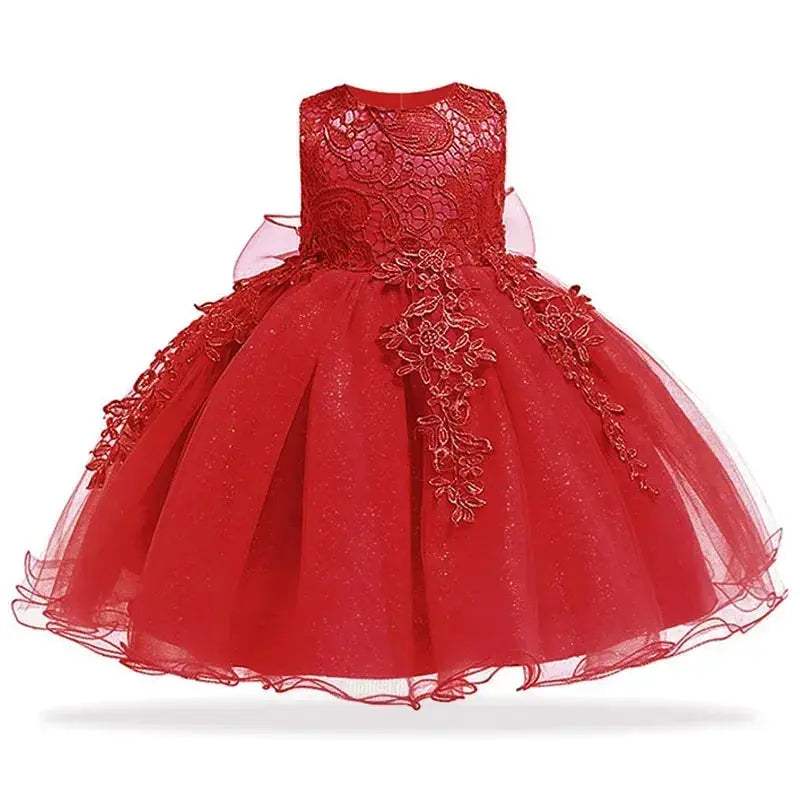 Cotton Lace Baptism Dress For Baby Girls 0-24 Months - ToylandEU