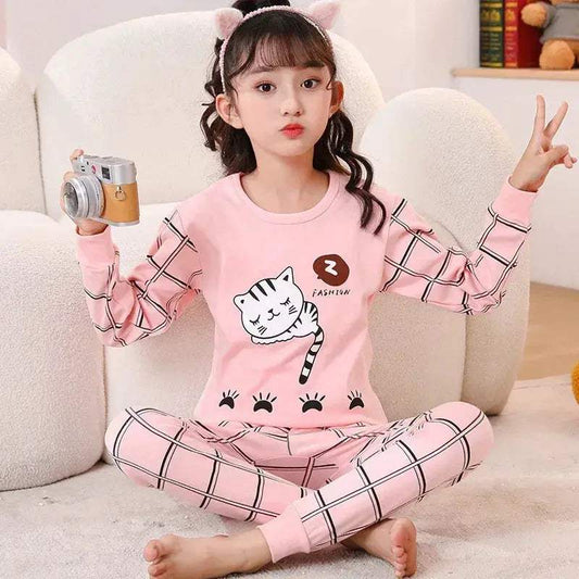 Cotton Pajamas Sets For Kids Unisex Cozy Winter - ToylandEU™