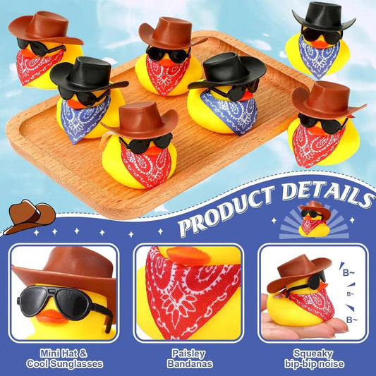 Cowboy Rubber Duck Set 24 Bulk Bath Toys For Summer - ToylandEU™